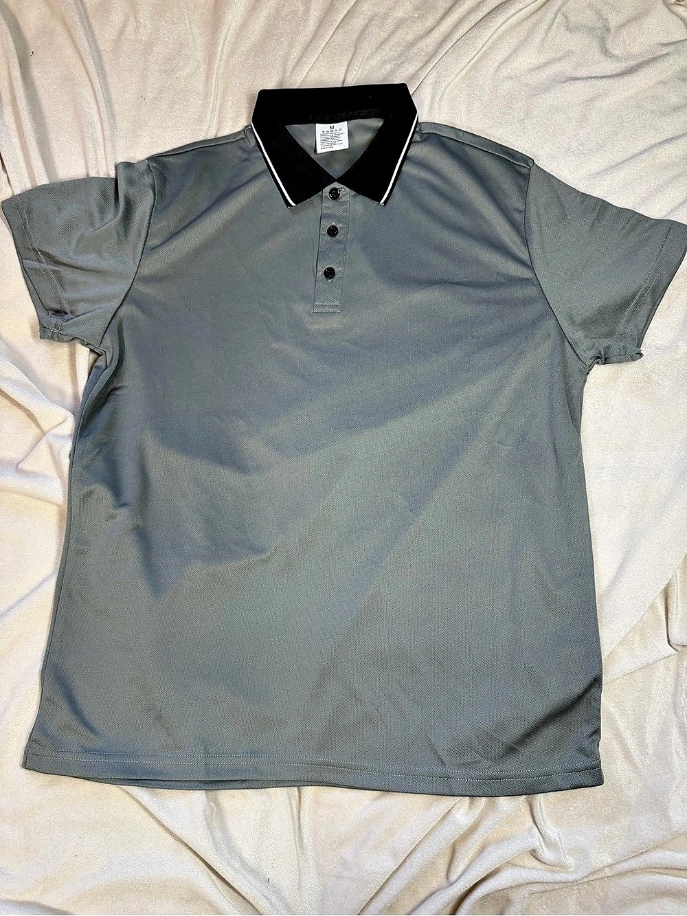 Men's Gray Polo Shirt Size Medium Like New